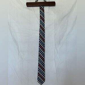 Tommy Hilfiger Kids Plaid Tie - Red, Blue, Black, White